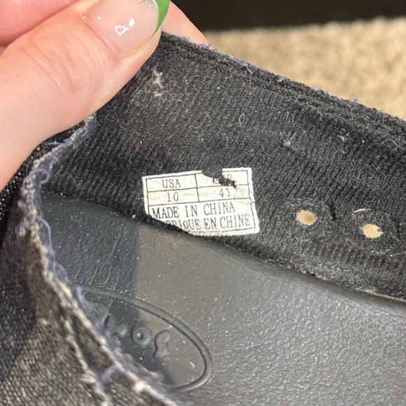 Sanuk Black Slip-On Loafers - Picture 3 of 4